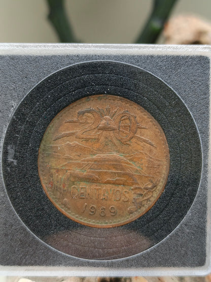 20 Centavos . Mexico . 1969